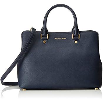 michael michael kors women's savannah large satchel admiral handbag|Savannah Large Saffiano Leather Satchel .